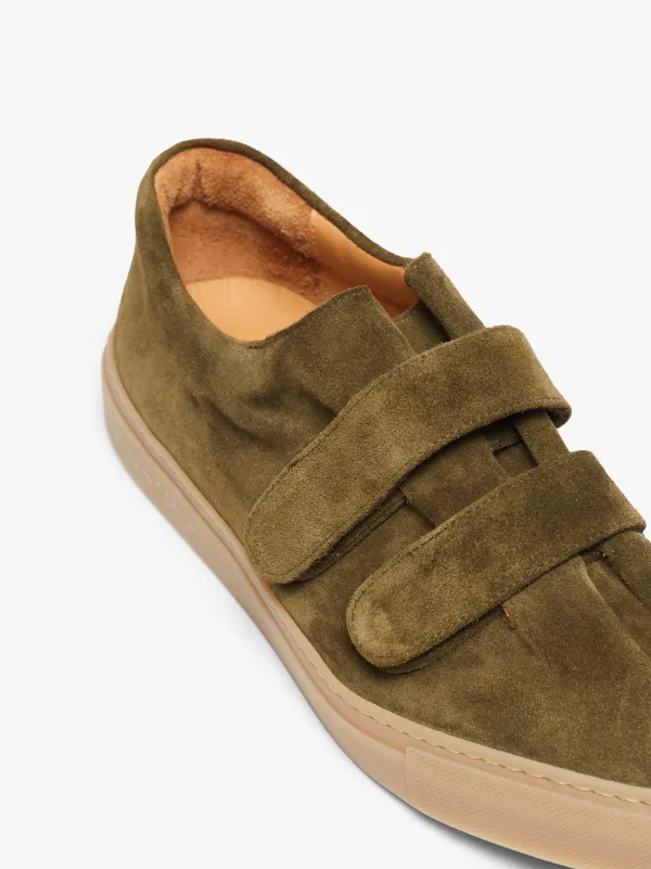 JACQUES SOLOVIÈRE Kahki Suede VELCRO® Sneakers