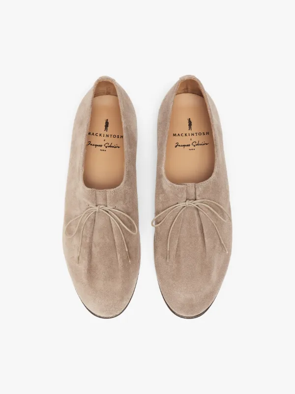 JACQUES SOLOVIÈRE Light Beige Suede Lace-Up Shoes | Mackintosh