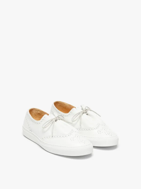 JACQUES SOLOVIÈRE White Leather Golf Sneakers