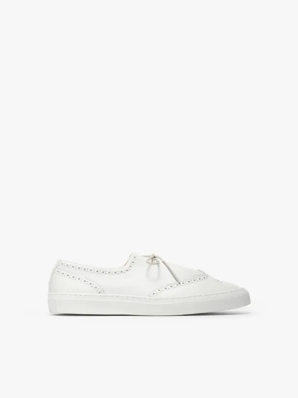 JACQUES SOLOVIÈRE White Leather Golf Sneakers