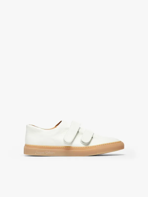 JACQUES SOLOVIÈRE White Leather VELCRO® Sneakers