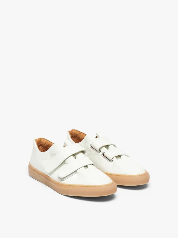 JACQUES SOLOVIÈRE White Leather VELCRO® Sneakers