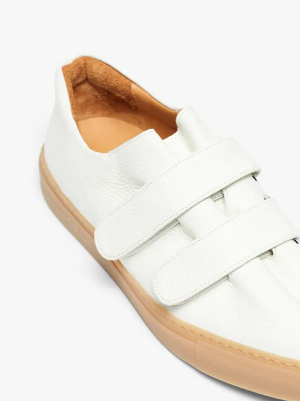 JACQUES SOLOVIÈRE White Leather VELCRO® Sneakers