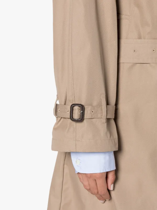 JAMIE-U Sand Cotton Oversized Trench Coat