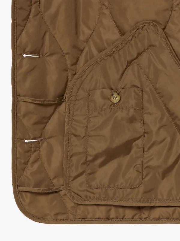 JESSIE Mocha Quilted Nylon Jacket | LMJ-012