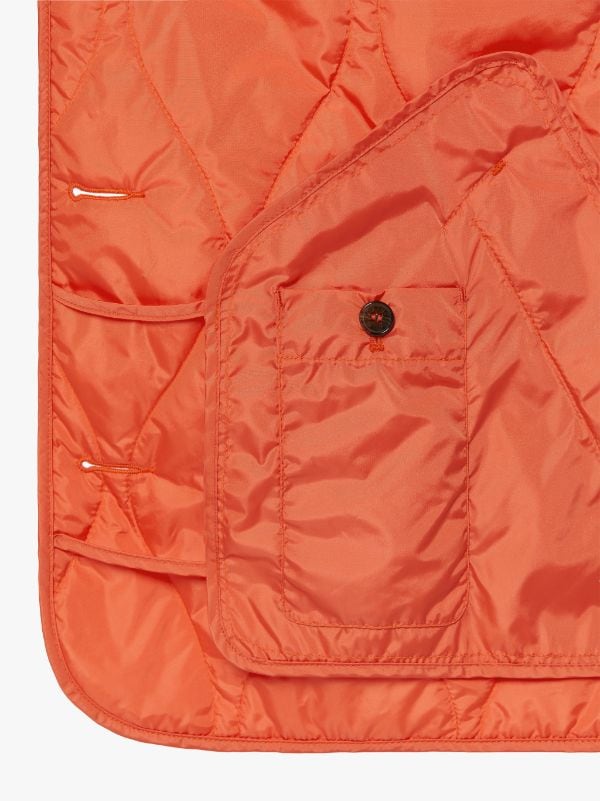 JESSIE Orange Quilted Nylon Jacket | LMJ-012