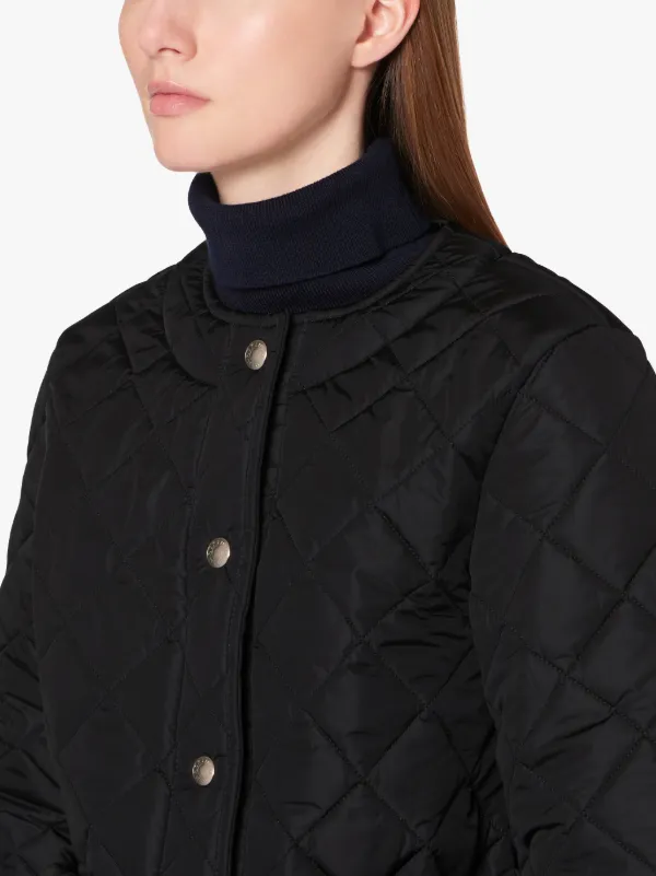 KEISS Black Quilted Nylon Jacket | LQ-1003