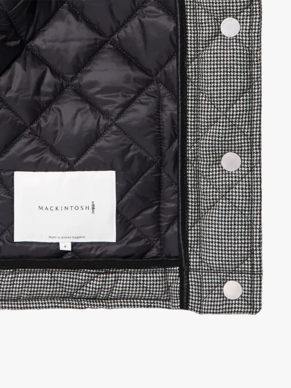 KEISS Houndstooth Quilted Wool Jacket | LQ-1003