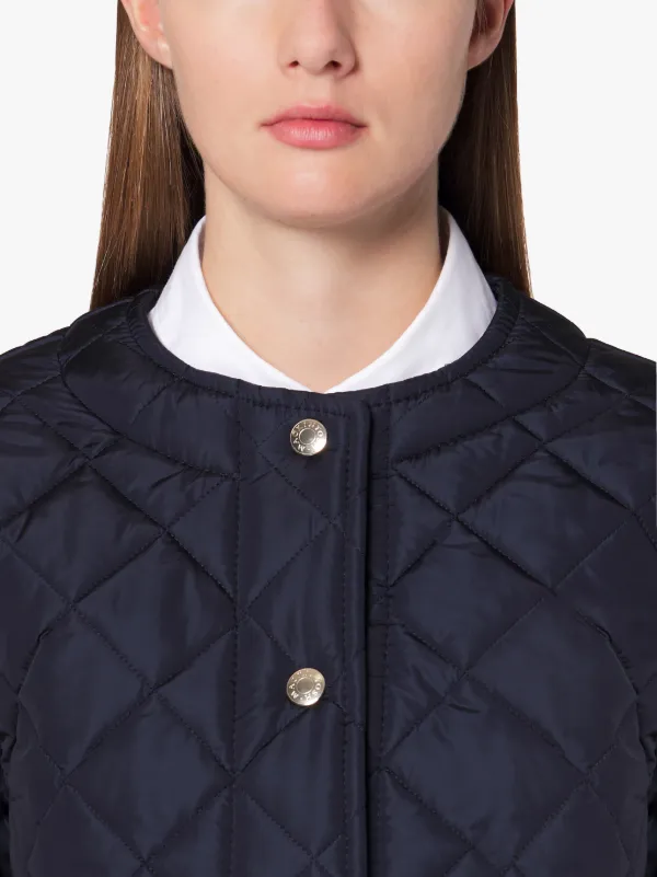 KEISS Navy Quilted Nylon Jacket | LQ-1003