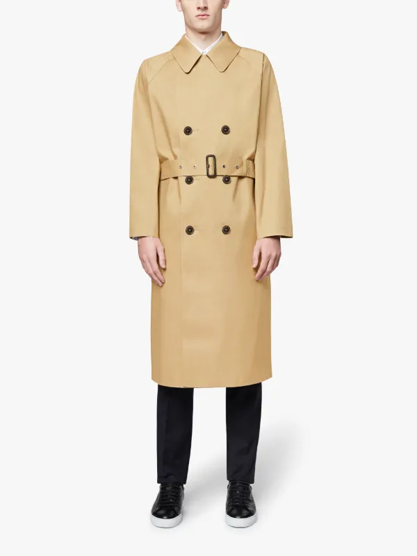 Kelp Bonded Cotton Oversized Trench Coat