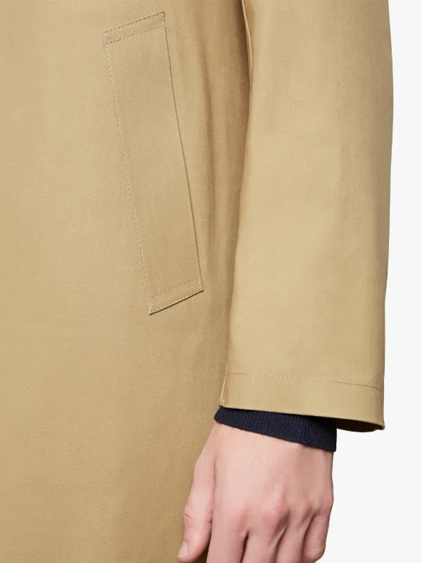 Kelp Bonded Cotton Wool Lined Hooded Coat
