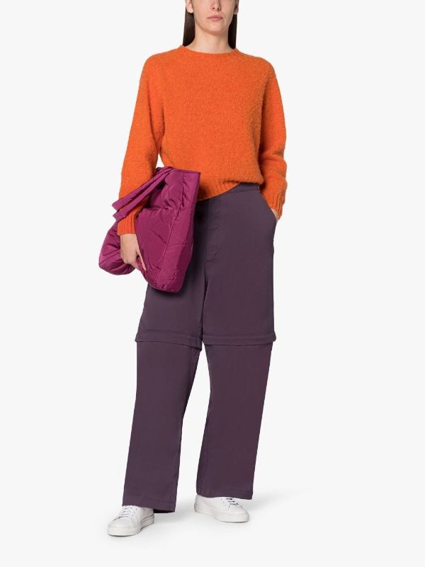 KENNEDI Orange Wool Crewneck Sweater