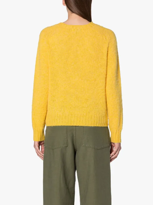 KENNEDI Yellow Wool Crewneck Sweater