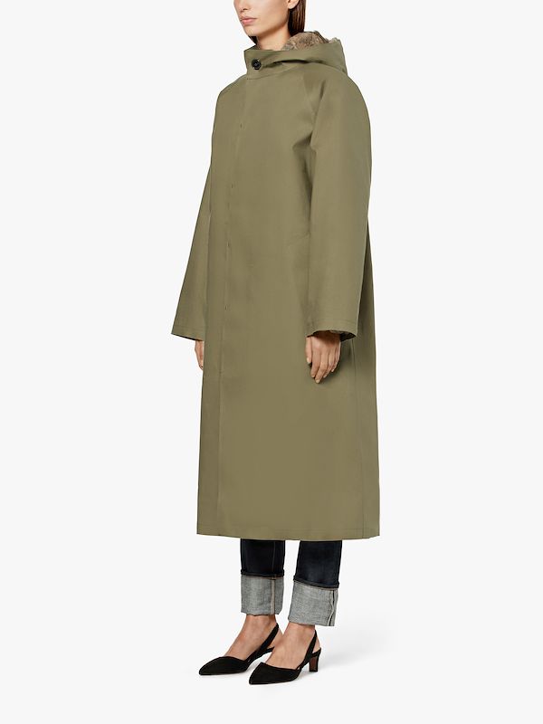 khaki oversized coat