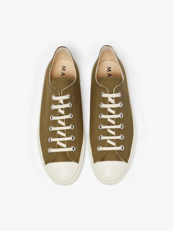 Khaki Bonded Cotton Sneakers | GS-017