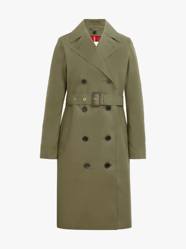 Khaki Bonded Cotton Trench Coat LR-022D