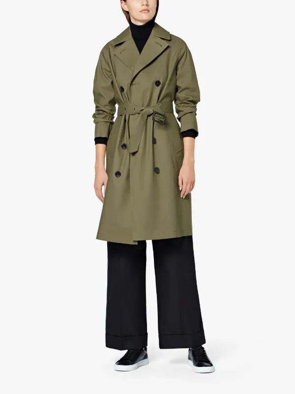Khaki Bonded Cotton Trench Coat LR-022D