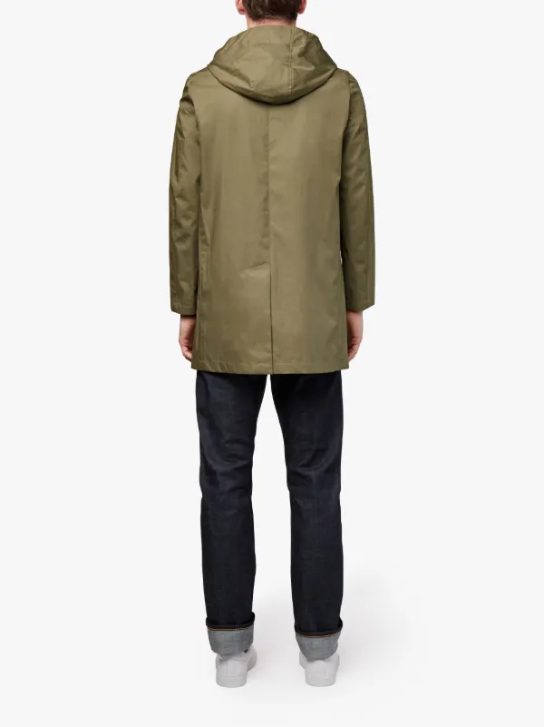 Khaki Cotton Storm System Hooded Coat GM-007B/SH