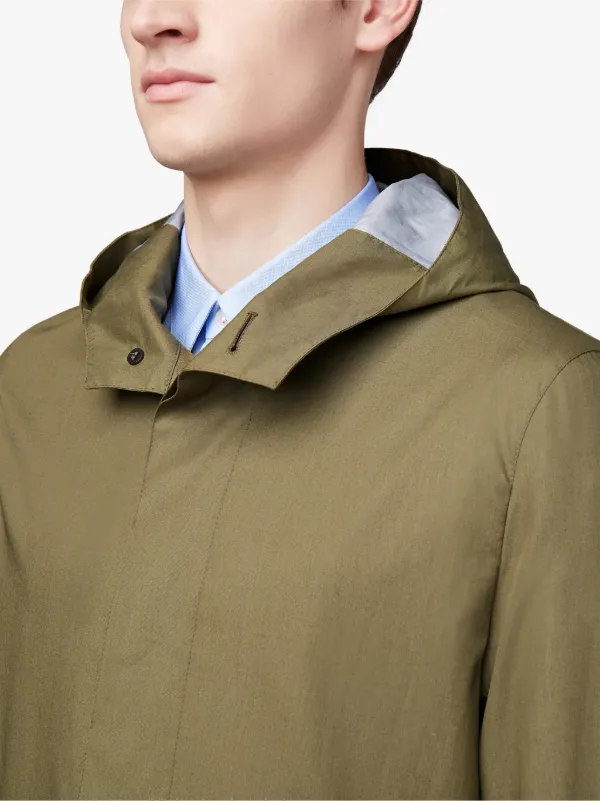 Khaki Cotton Storm System Hooded Coat GM-007B/SH