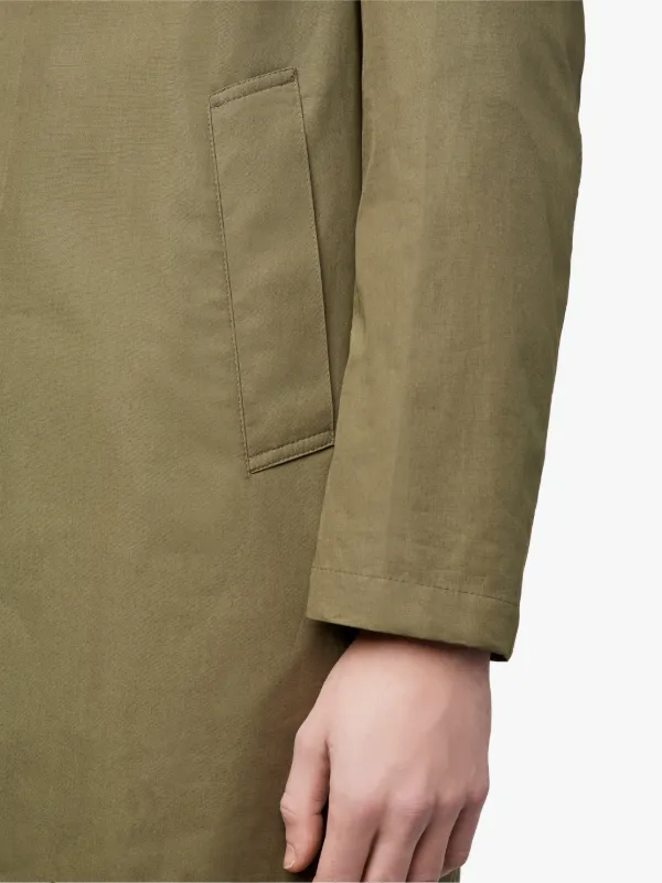 Khaki Cotton Storm System Hooded Coat GM-007B/SH