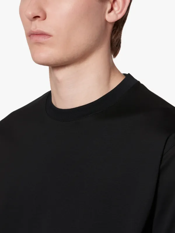 KILMOTE Black Cotton Crew Neck T-shirt | GCS-1012