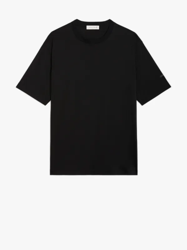 KILMOTE Black Cotton Crew Neck T-shirt | GCS-1012