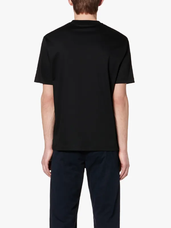 KILMOTE Black Cotton Crew Neck T-shirt | GCS-1012