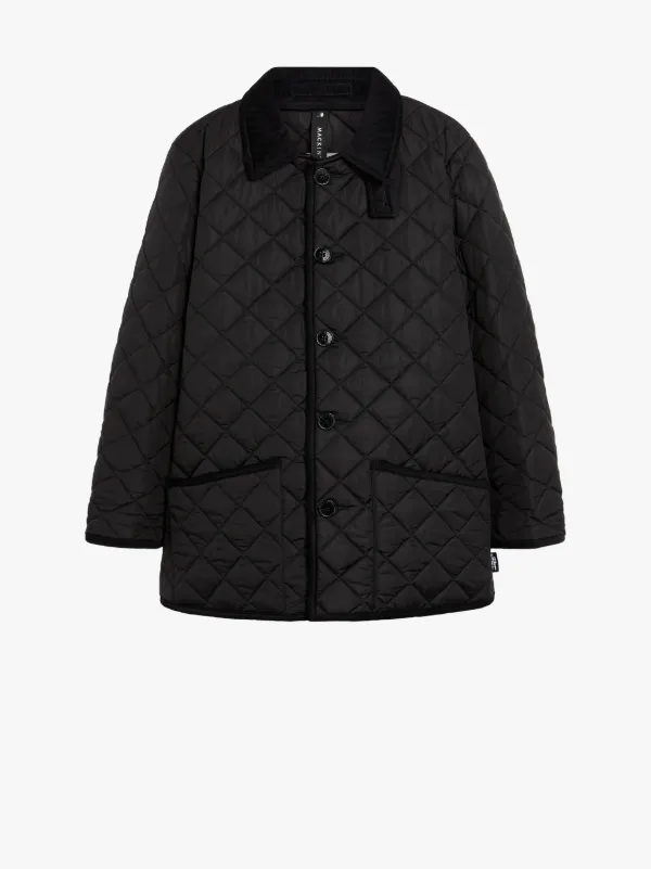 KINGDOM Black Nylon Quilted Jacket | GQC-109