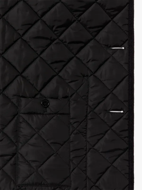 KINGDOM Black Nylon Quilted Jacket | GQC-109