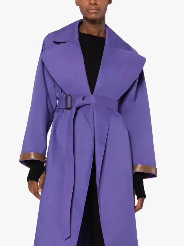 KINTORE Purple Bonded Cotton Trench Coat | Mackintosh KINTORE Purple Bonded Cotton Trench Coat | Mackintosh