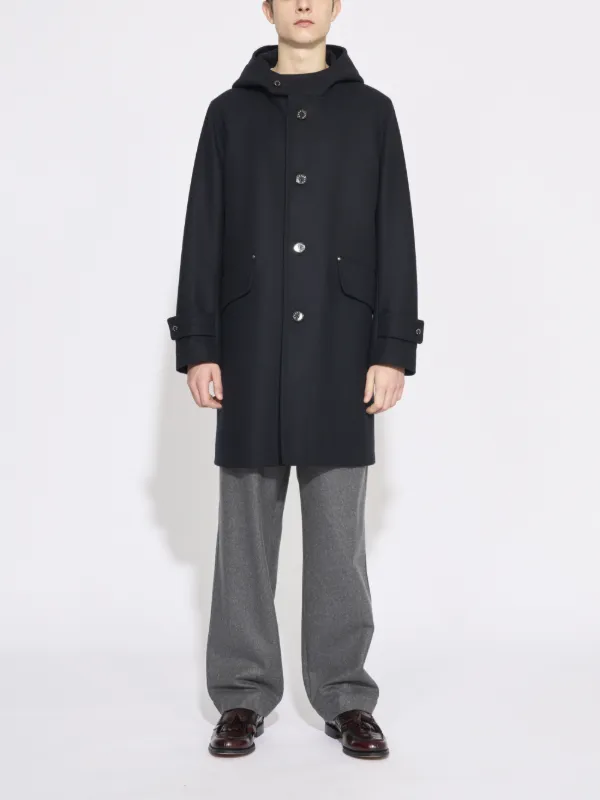 KIRKTON Navy Wool Coat | Mackintosh