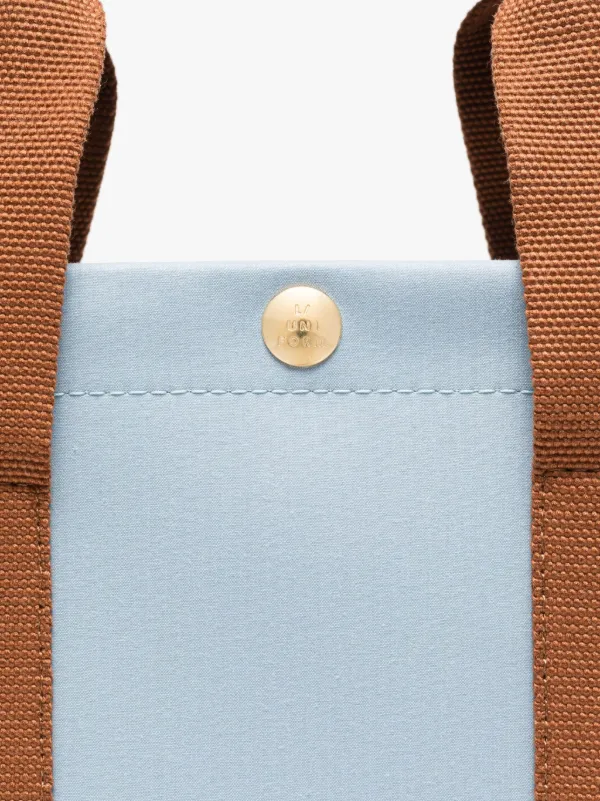 L/UNIFORM Natural & Sky Bonded Cotton Mini Press Bag