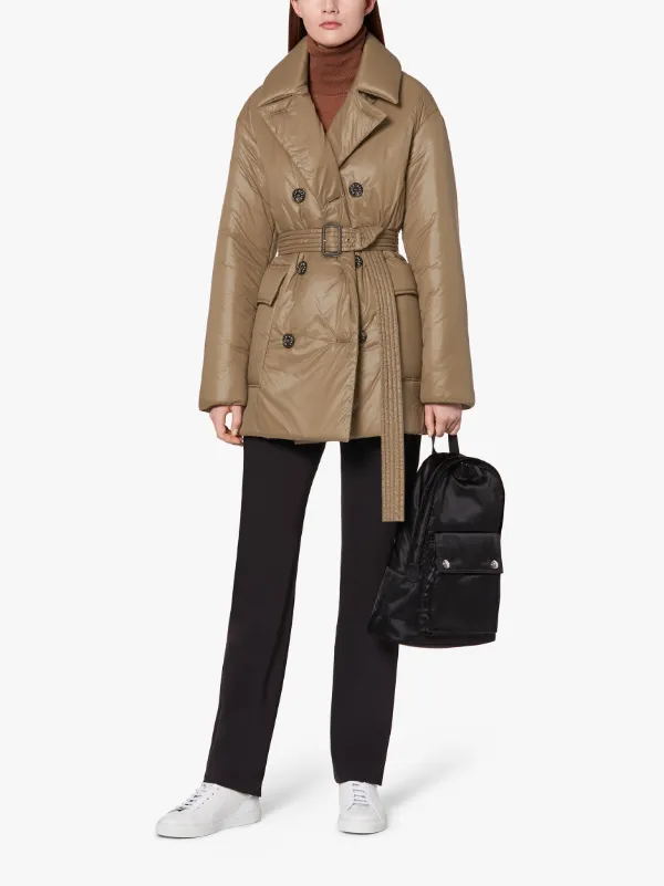 LAMINGTON Beige THINDOWN Short Trench Coat | LM-1043TD