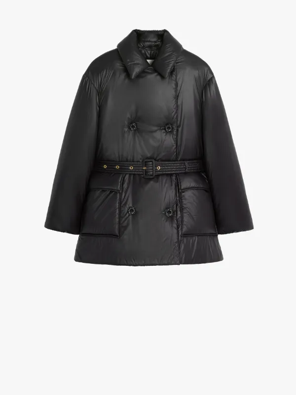 LAMINGTON Black THINDOWN Short Trench Coat | LM-1043TD | Mackintosh