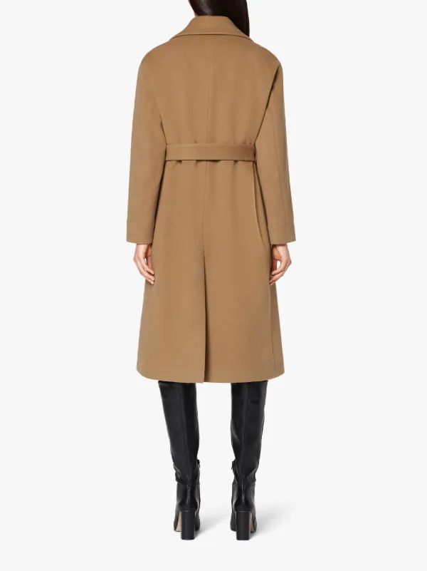 LAURENCEKIRK Beige Wool & Cashmere Double Breasted Coat | LM-1009F