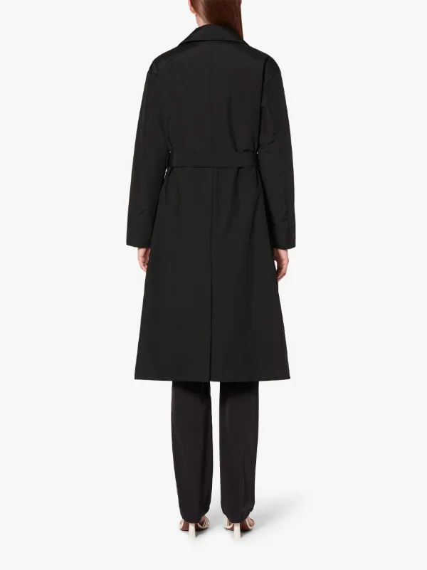 LAURENCEKIRK Black Rain System Wool THINDOWN Trench Coat | LM-1009TD