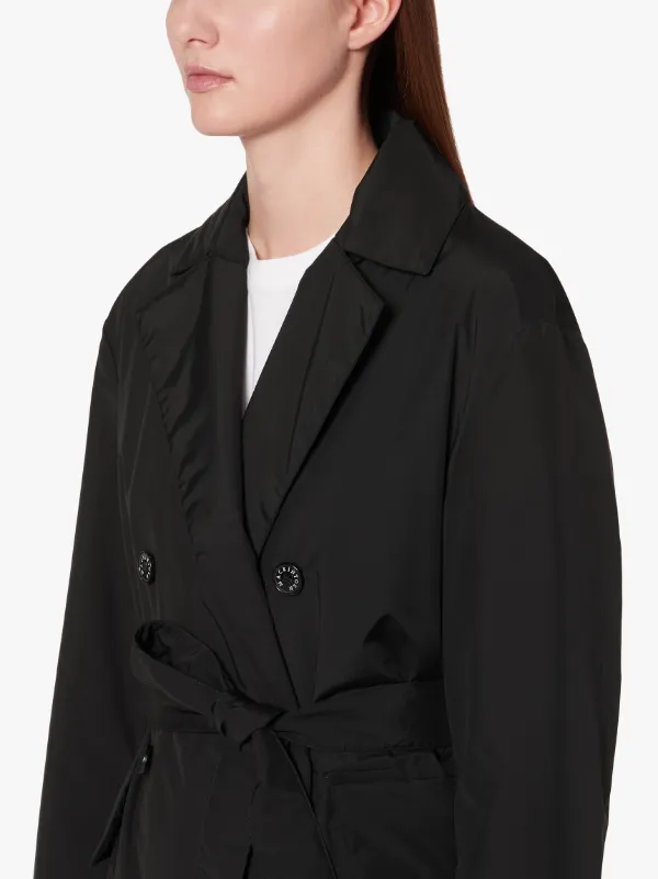 LAURENCEKIRK Black Rain System Wool THINDOWN Trench Coat | LM-1009TD