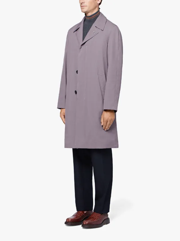 Lavender Cotton 0003 Tailored Coat