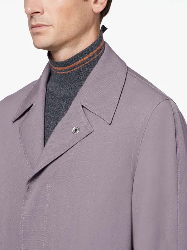 Lavender Cotton 0003 Tailored Coat