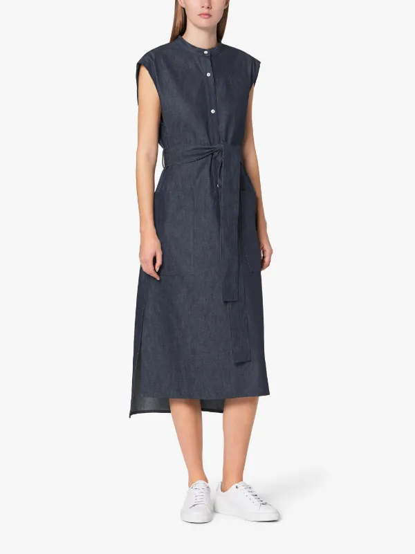 LINWOOD Indigo Sleeveless Denim Dress | WDR-1001