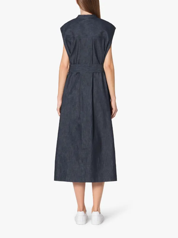 LINWOOD Indigo Sleeveless Denim Dress | WDR-1001