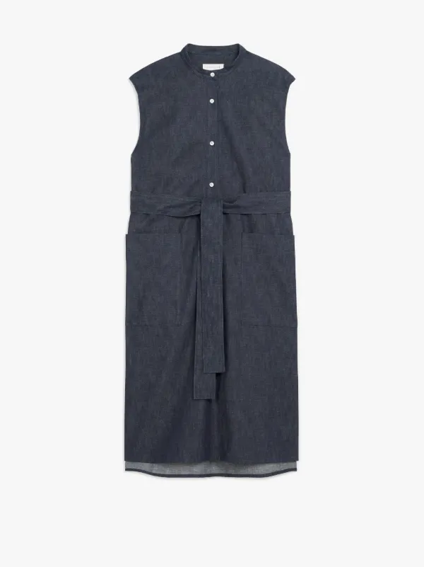 LINWOOD Indigo Sleeveless Denim Dress | WDR-1001