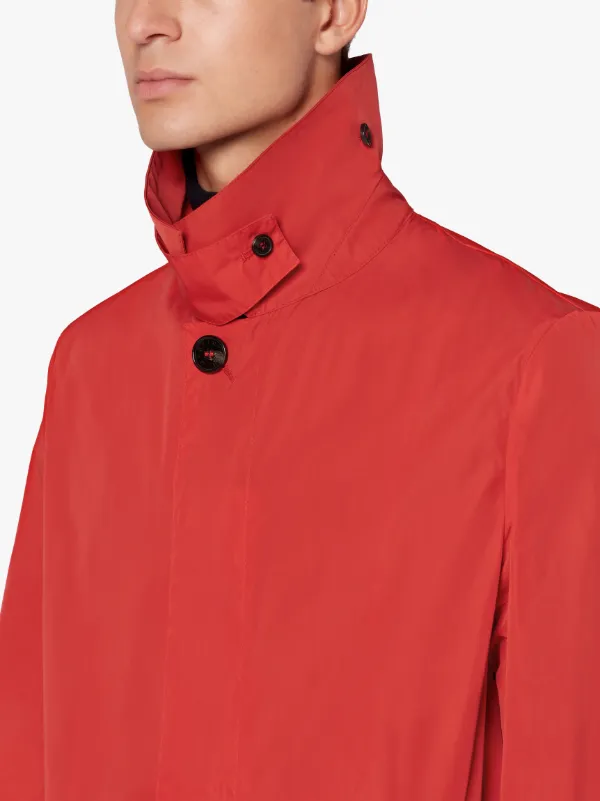 LONDON Red Nylon Short Coat | GMC-106