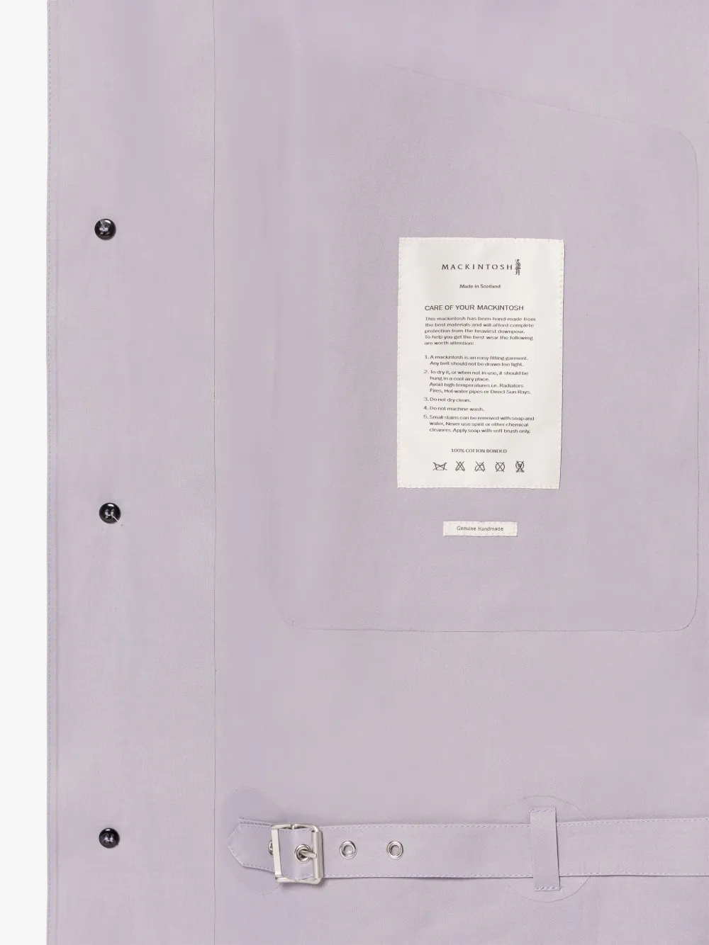 MAISON MARGIELA Grey Bonded Cotton Coat | Mackintosh MAISON MARGIELA Grey Bonded Cotton Coat | Mackintosh