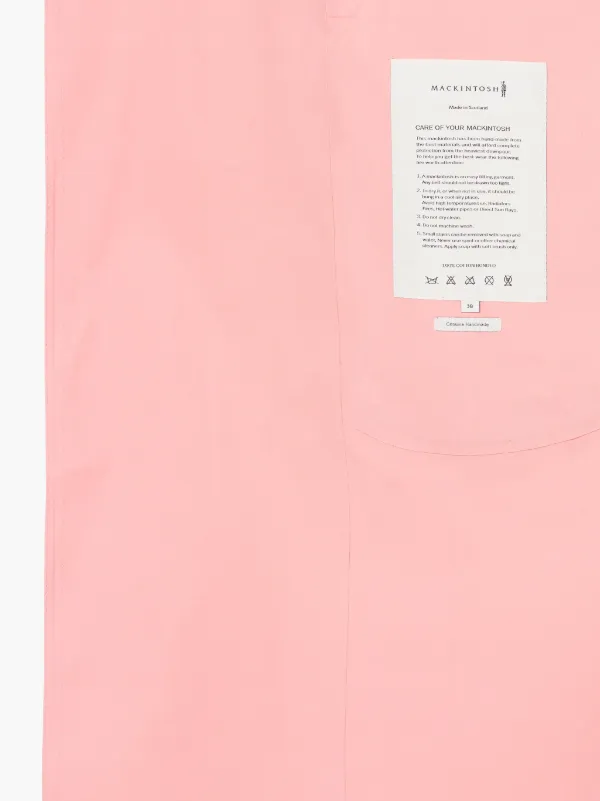MAISON MARGIELA Pink Bonded Cotton Single Breasted Trench Coat