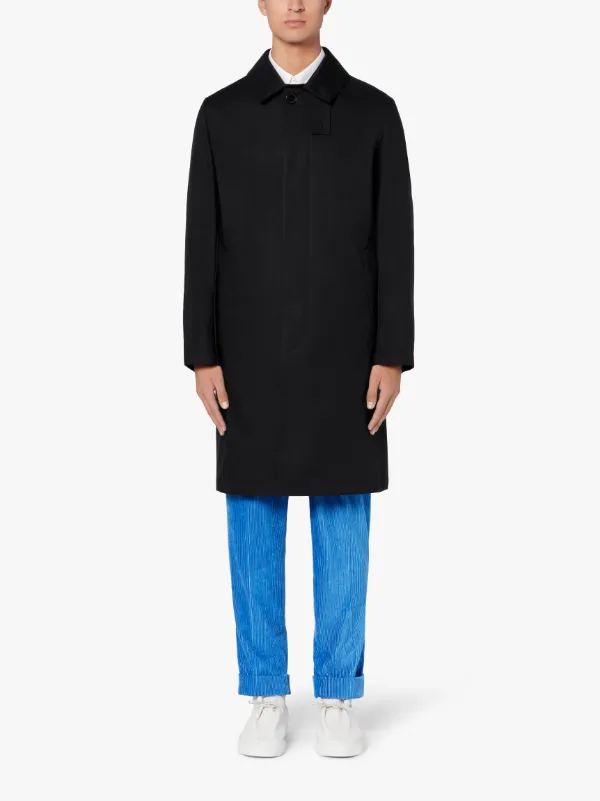 MANCHESTER Black RAINTEC Cotton 3/4 Coat | GMC-107 | Mackintosh