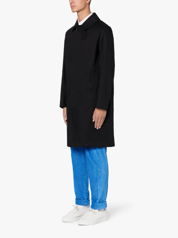 MANCHESTER Black RAINTEC Cotton 3/4 Coat | GMC-107 | Mackintosh