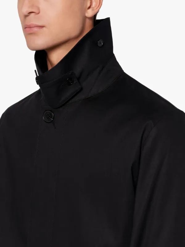 MANCHESTER Black RAINTEC Cotton 3/4 Coat | GMC-107