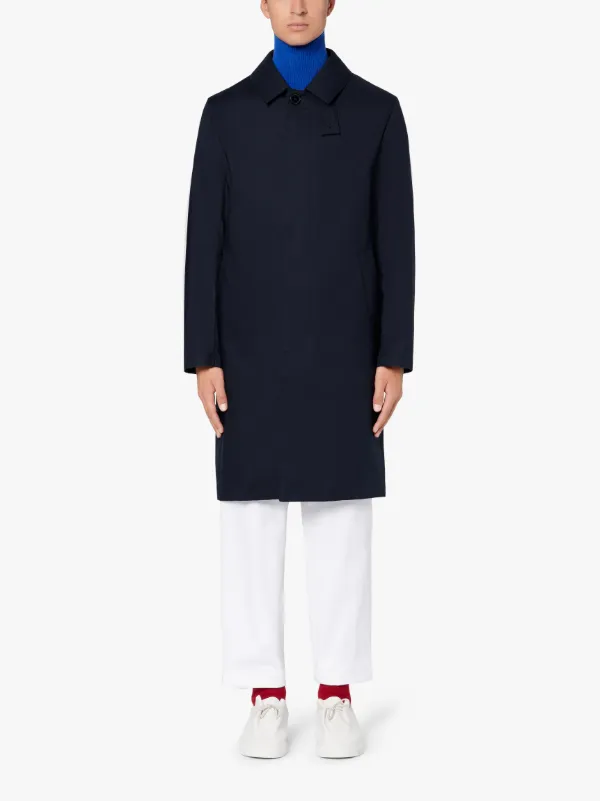 MANCHESTER Navy RAINTEC Cotton 3/4 Coat | GMC-107