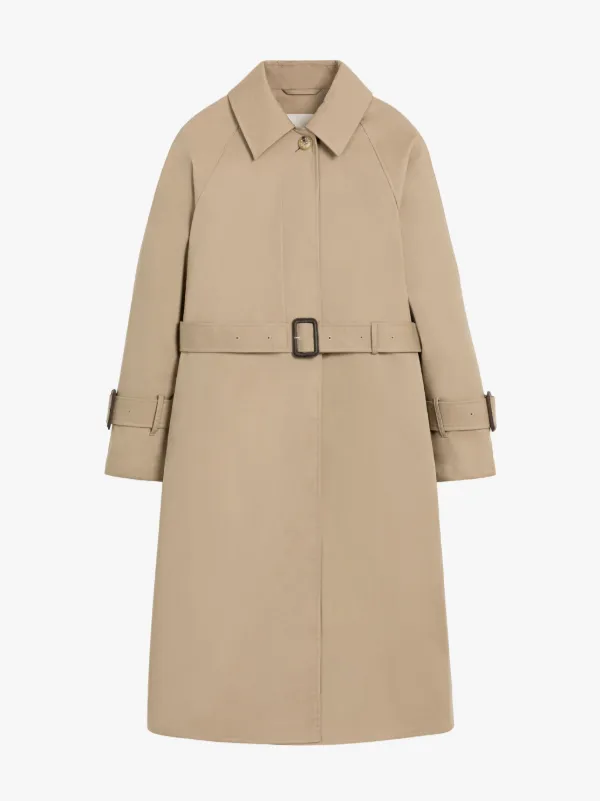 MARETTA Fawn RAINTEC Cotton Contrast Trenchcoat